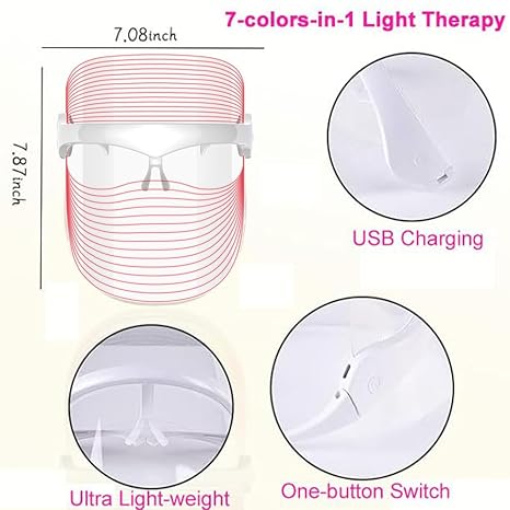 123. 3 In 1 LED Light Therapy Face Mask