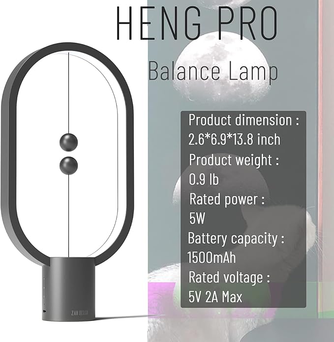 Magnetic Ball Switch LED Lamp