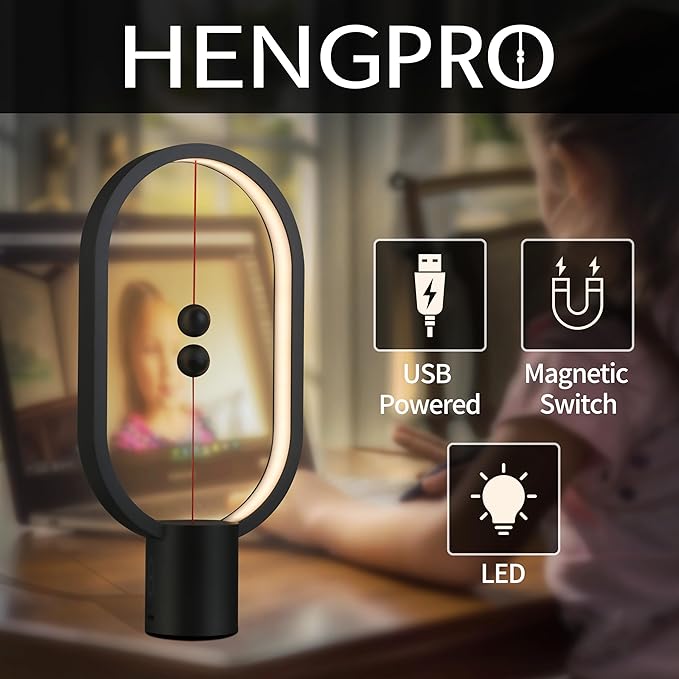 Magnetic Ball Switch LED Lamp